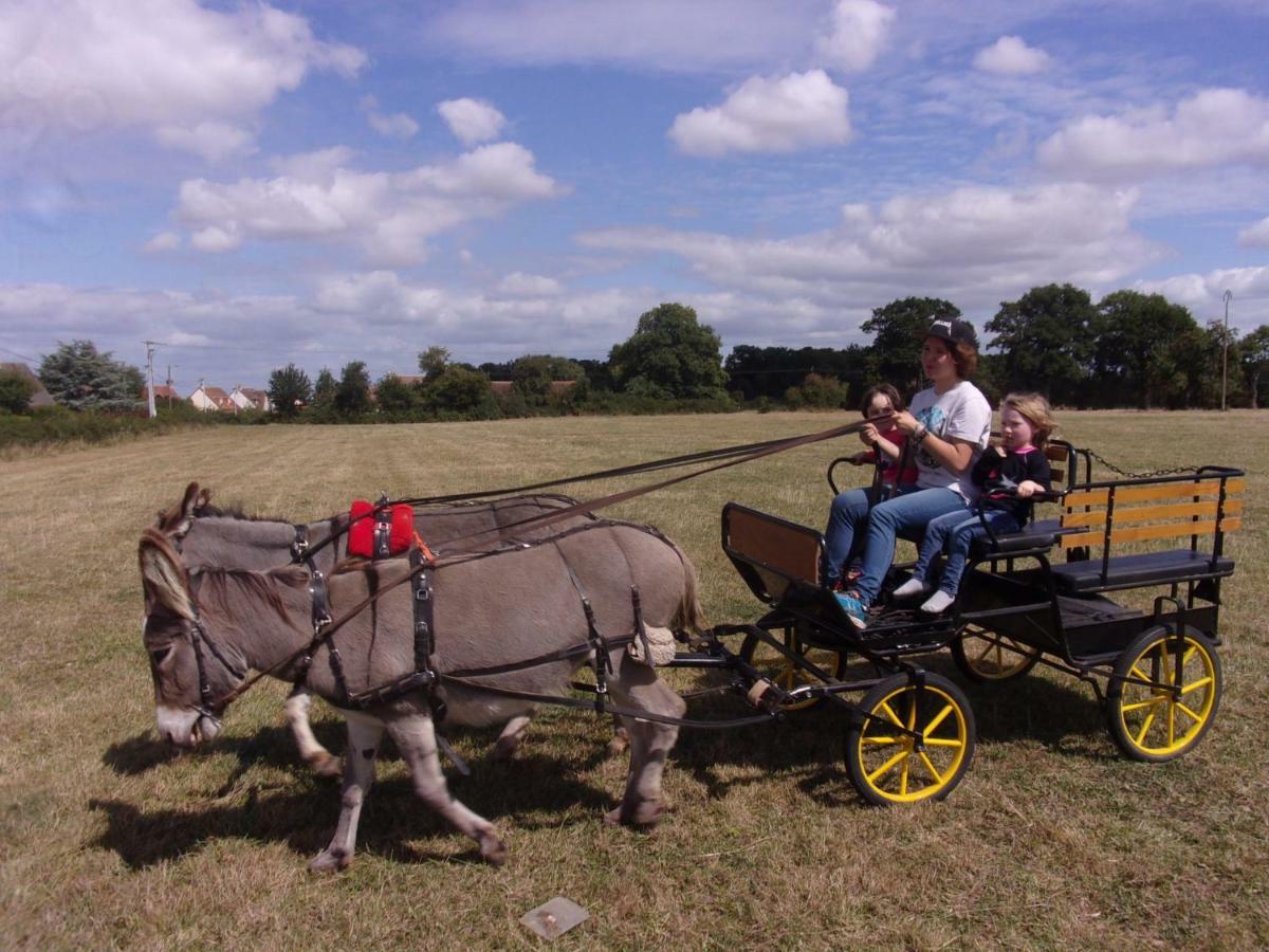 La Roulotte De Pommette Et Billy Bed & Breakfast La Hoguette ภายนอก รูปภาพ